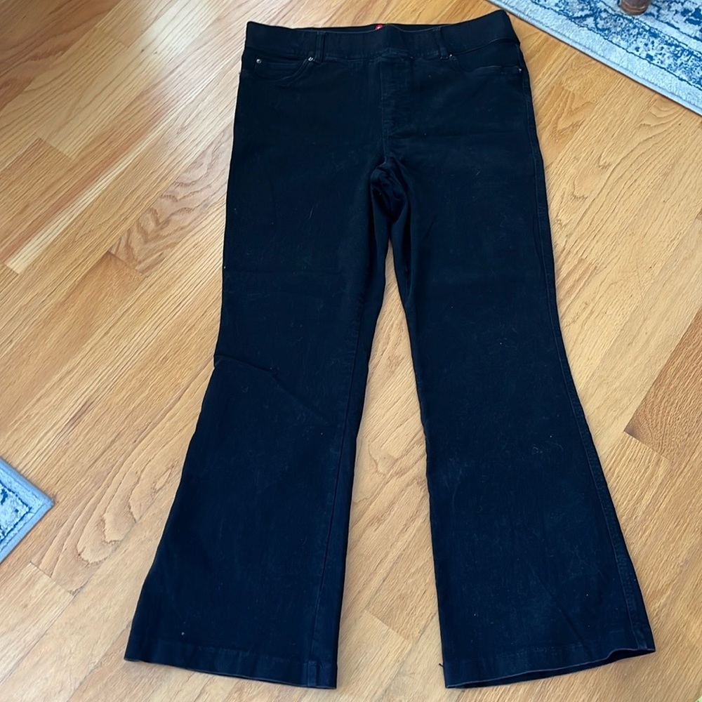 SPANX Everywhere Flare Jeans in Clean Black size 2X style20326R plus size